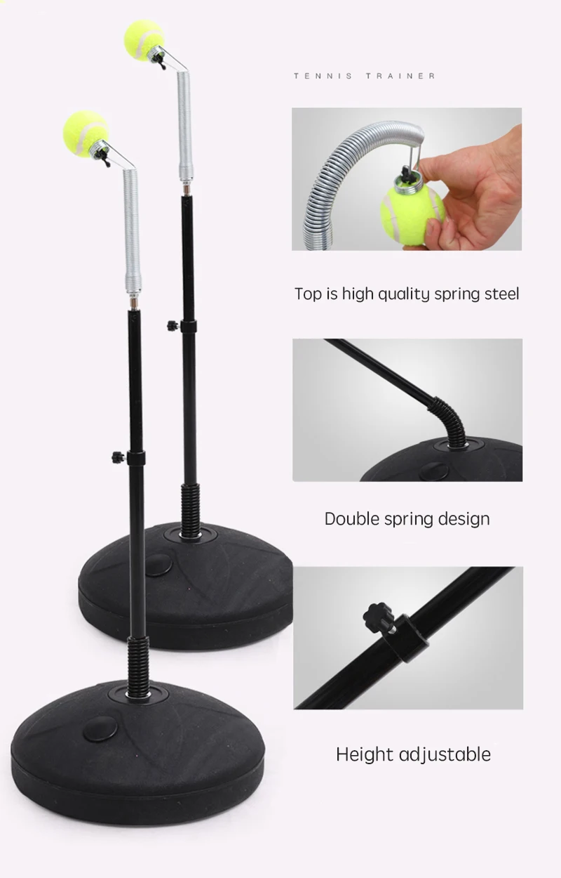 Регулируемый Теннисный хит машинный тренажер для тренировок по теннису тренера