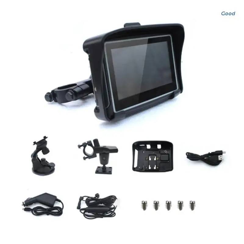 Система GPS навигации для мотоциклов 4 3 дюйма 1900 мАч литиевый аккумулятор выход 5