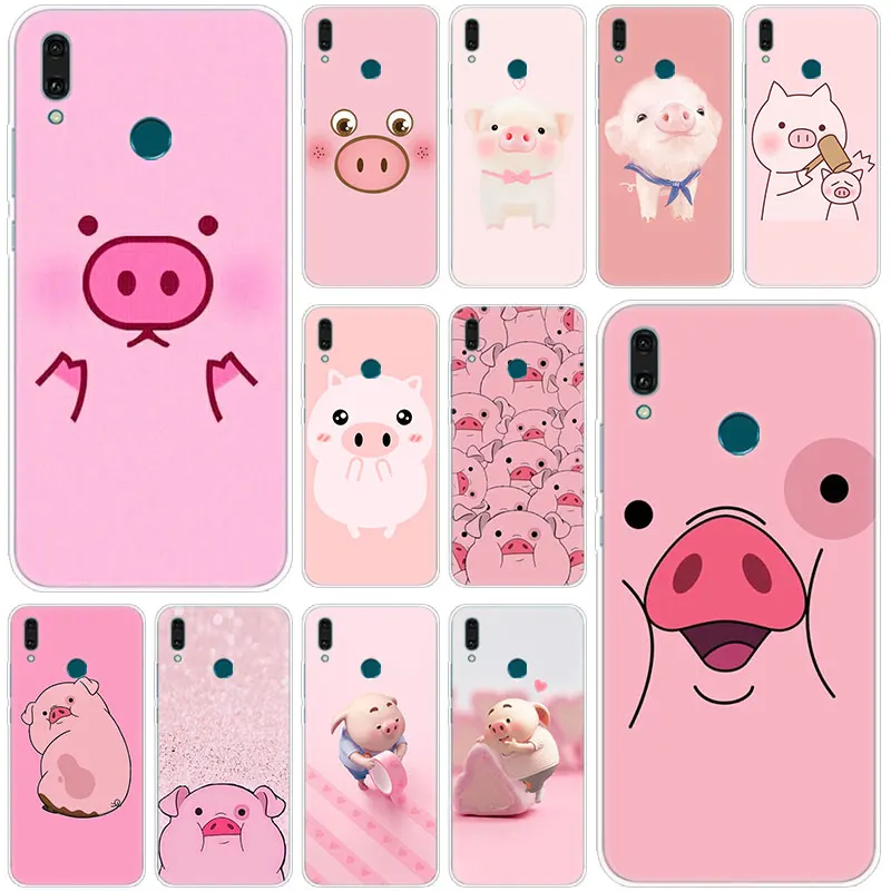 Популярный милый розовый мягкий силиконовый чехол Kawai свинка для Huawei Mate 30 20 10 Lite Pro