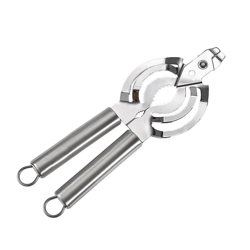 

Stainless Steel Powerful Kitchen Household Can Openers Multi-Function Bottle Opener Can Non-Slip Lid Opener