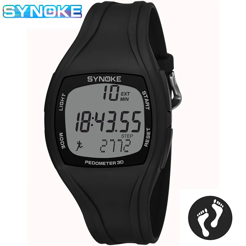 

Часы наручные SYNOKE Мужские Цифровые, спортивные электронные с шагомером, водонепроницаемость 50 м