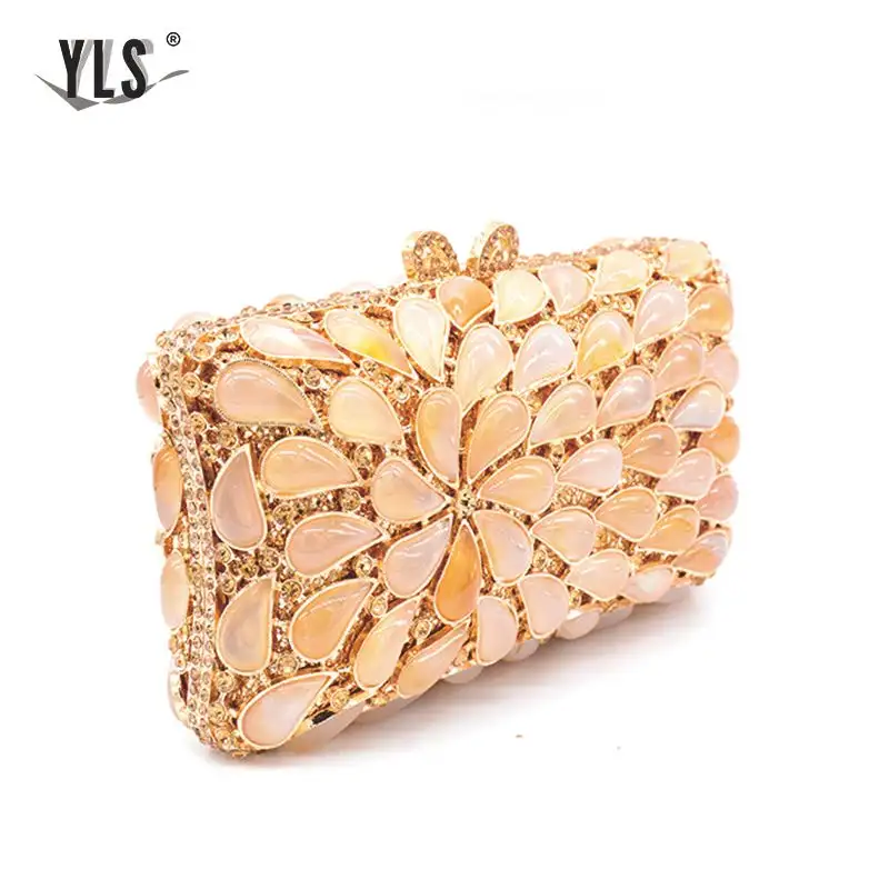 Роскошные дамские сумочки с агатом и камнем элегантные вечерние клатчи