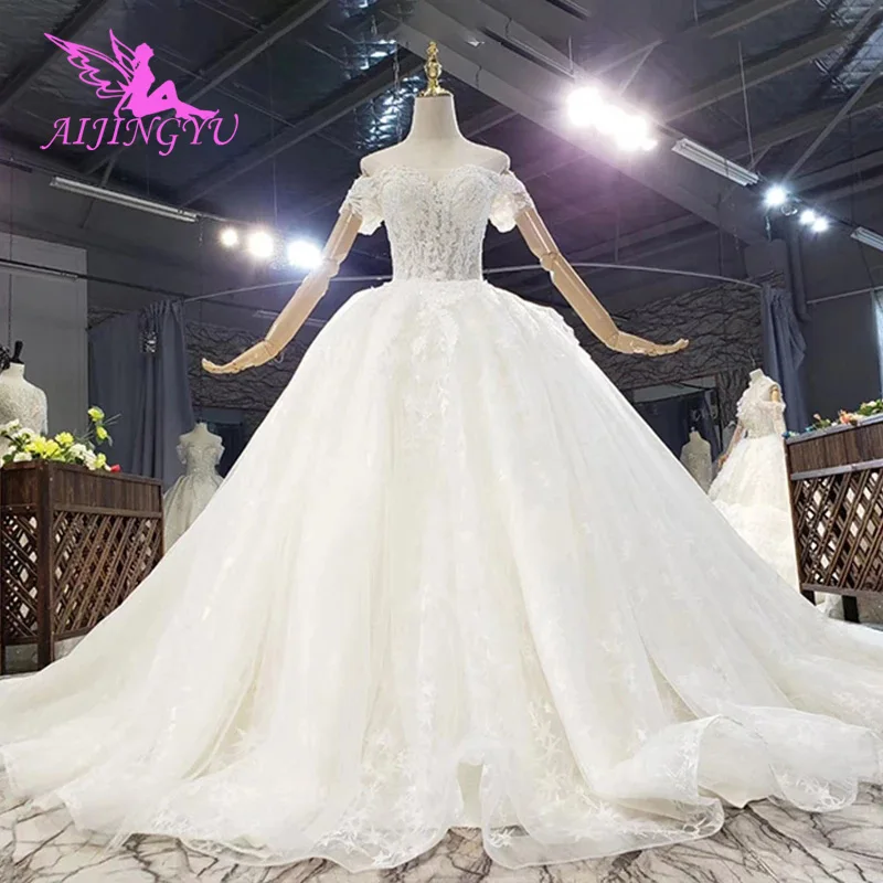 

AIJINGYU Dresses 26 Plus Size Gowns Women Glitter Sweetheart Top Gownes For Sale Online Wedding Dress Austria