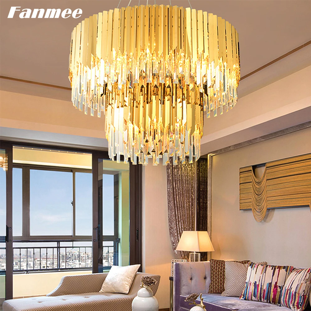 Роскошная хрустальная люстра в стиле постмодерн светодиодный светильник