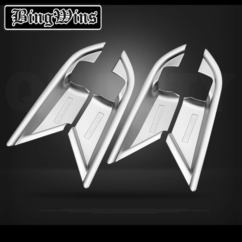 

Car styling ABS 4Pcs Fit For Toyota Camry 2018-2019 Door Handle Bowl Frame Cover Sticker Decoration Protector Auto Interior Car