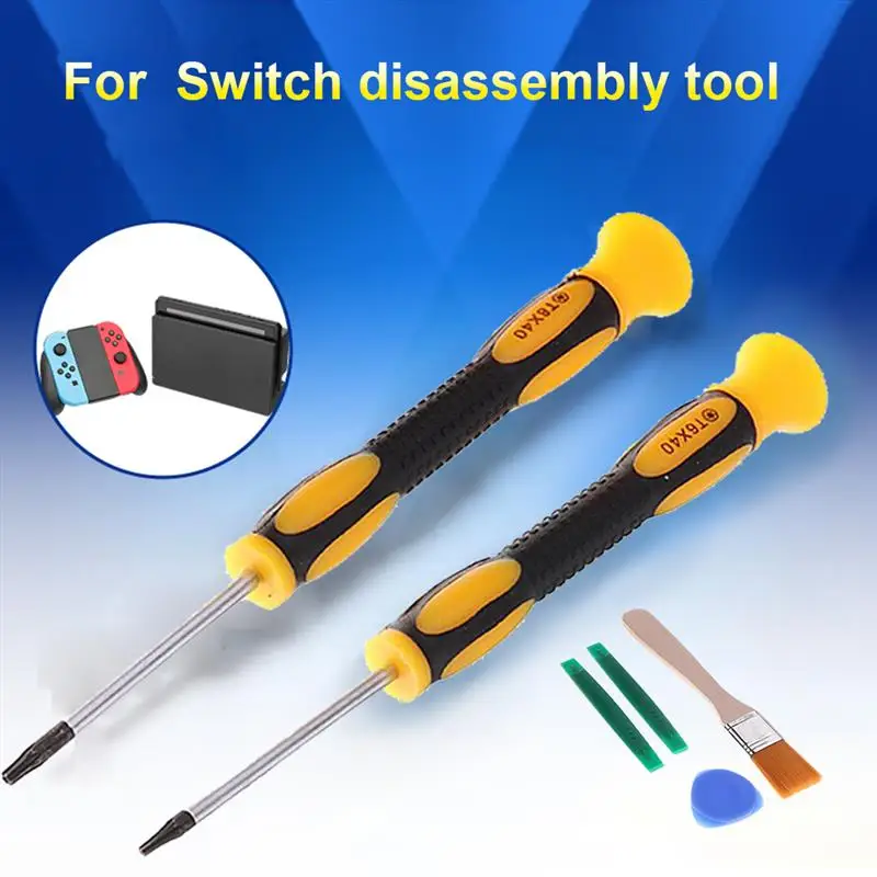 

7 In 1 Screwdriver Tool Kit + Prying Tool + Cleaning Brush Magnetic Screwdrivers For Nintendo Switch Xbox360 T6 T8 T10