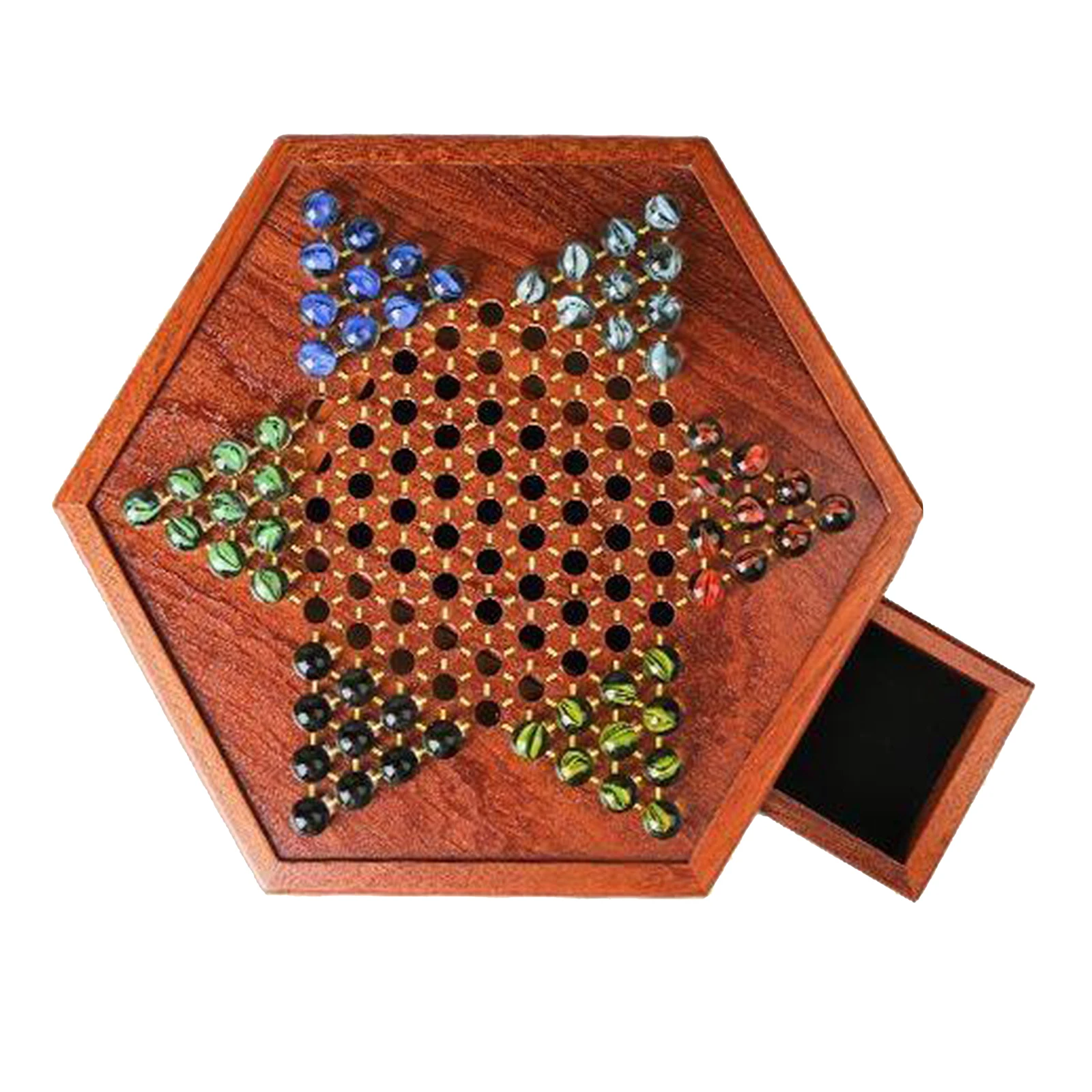 

Board Game Chinese Checkers 60 Marbles Family Toy Collection Set Kids Adults