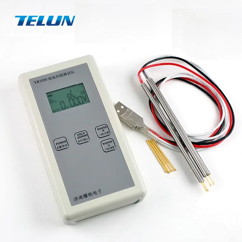 Бесплатная доставка YR1030 измеритель внутреннего сопротивления батареи тестер