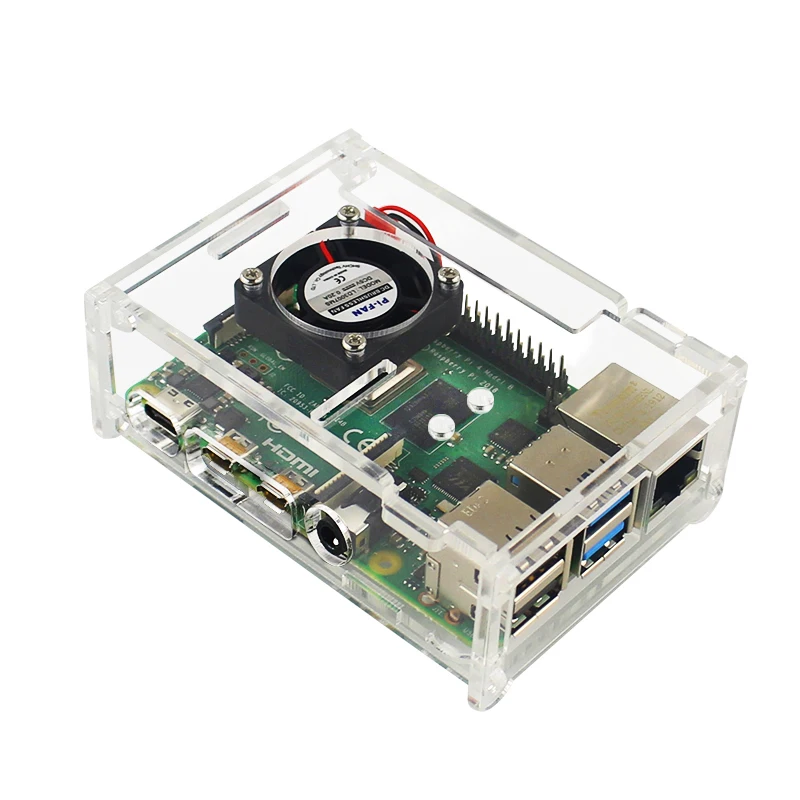 Verkauf Raspberry Pi 4 Kit 4G RAM Bord Mit Acryl Abdeckung 5MP Kamera 3A Power Heizkörper Für Raspberry Pi 4 Typ B RPI5