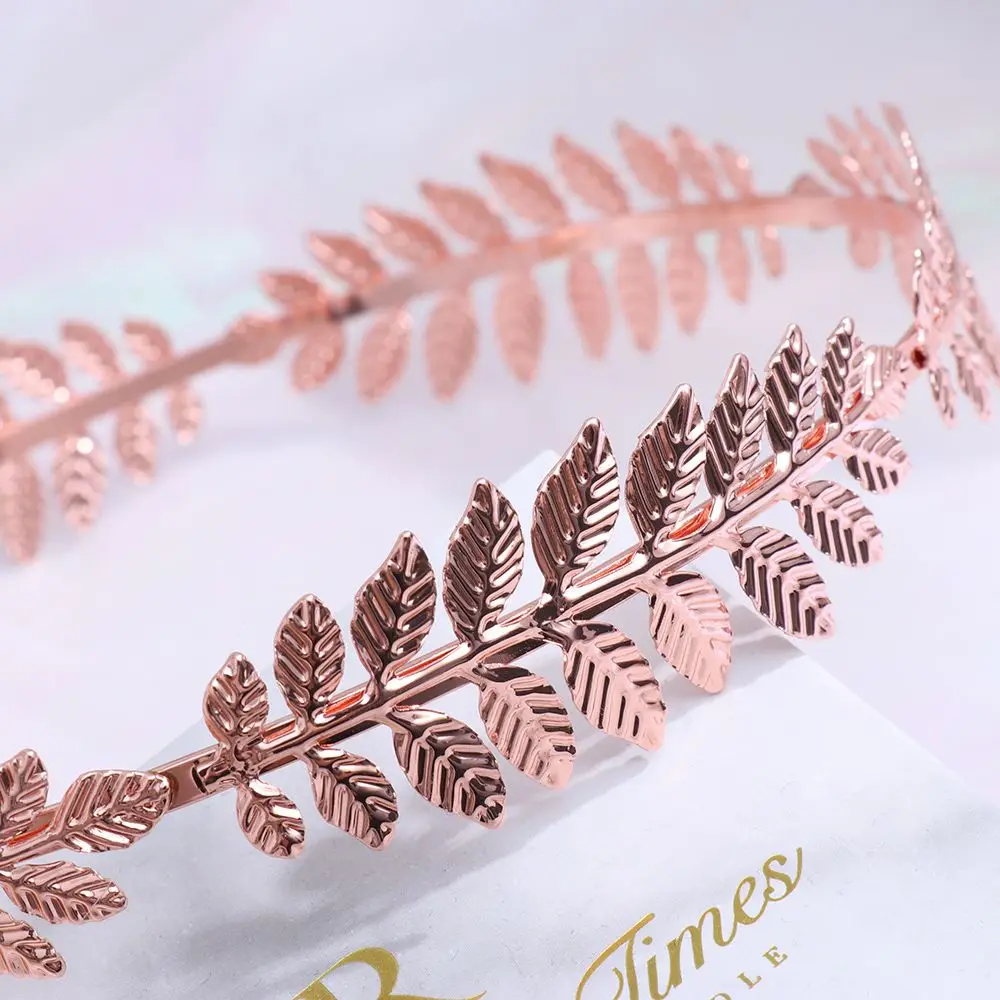 Корона для волос в стиле ретро с золотыми листьями свадебный аксессуар винтажная