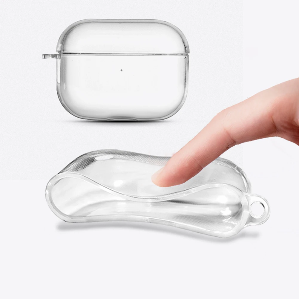 Кристально чистые наушники мягкий чехол для AirPods Pro 3 Силиконовая Беспроводная Bluetooth гарнитура противоударный Прозрачный чехол для Air Pod