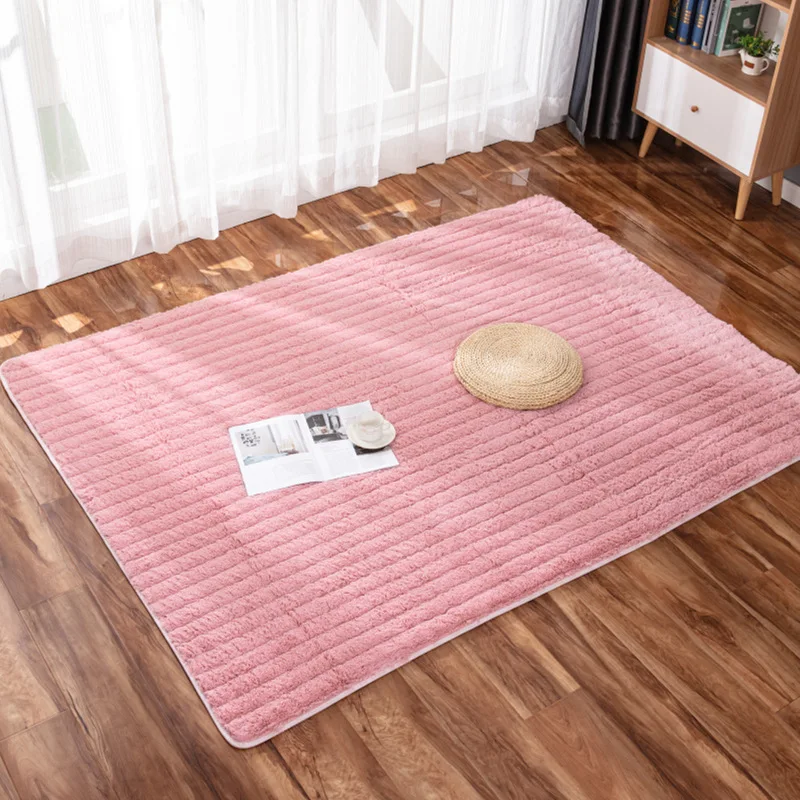 nordic super soft plush fur carpet baby creep mat anti slip floor mat area rugs for livingroom bedroom quality thickening carpet free global shipping