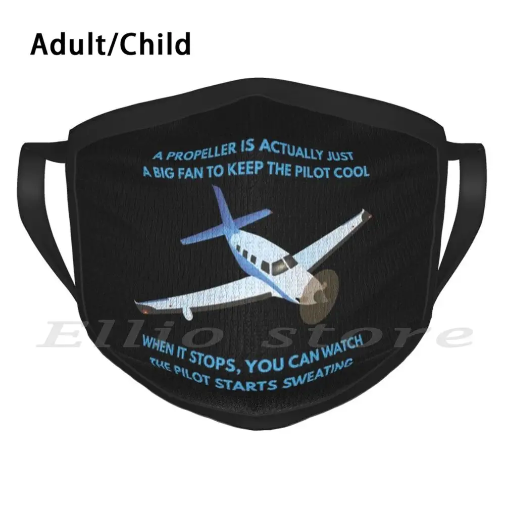 

Pilot Meme Adult Kids Anti Dust DIY Scarf Mask Pilot Meme Aviation Plane Airplane Propeller Fan Crash Funny Humor Flight