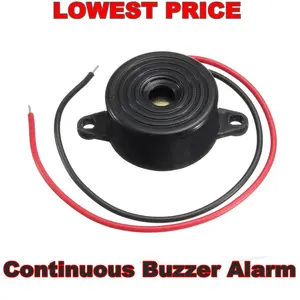 Прочный электронный звуковой сигнал 3-24 В, пьезо-сигнал 95 дБ, непрерывный звуковой сигнал для автофургона Arduino