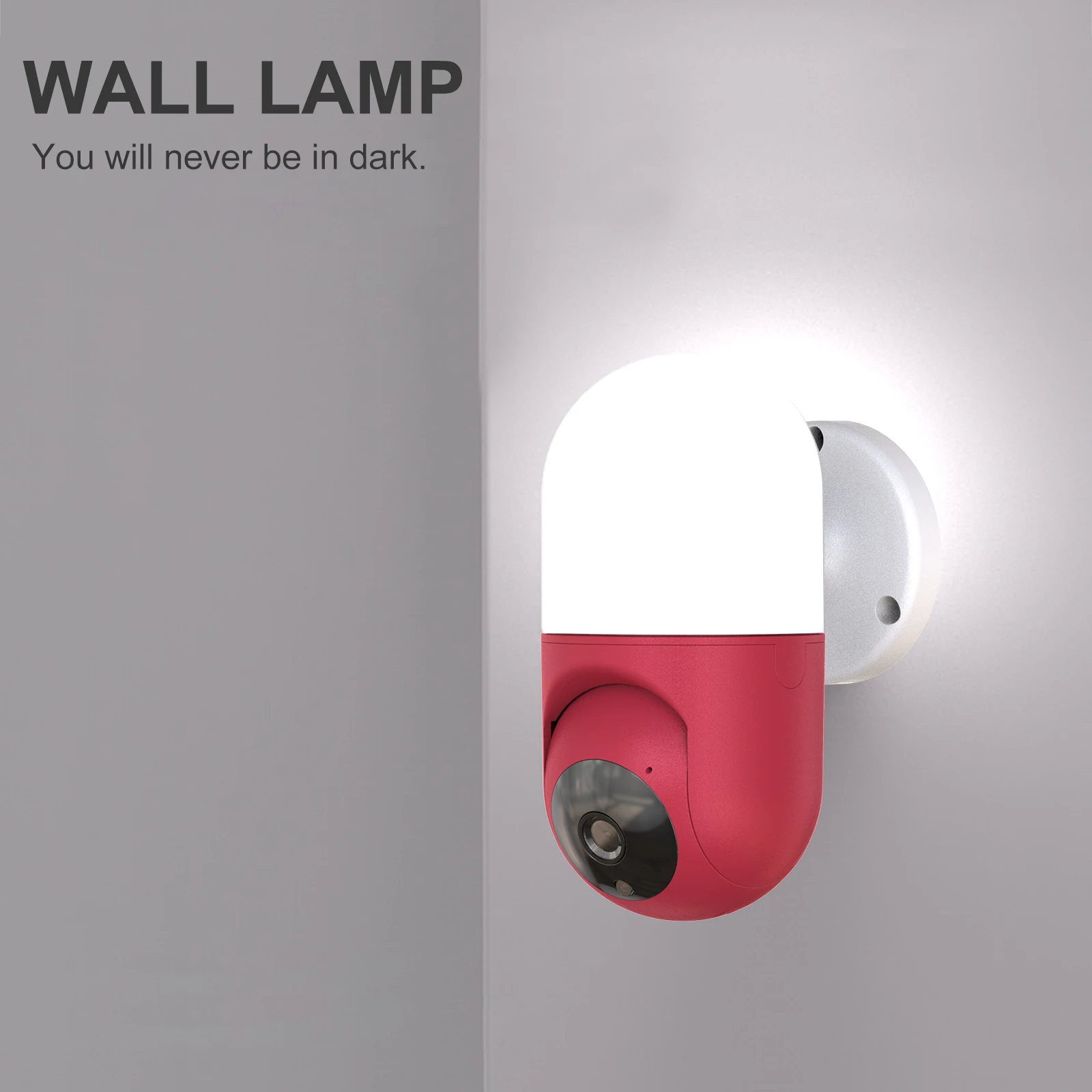 

New Surveillance Camera 1080P HD WIFI PTZ Rotation Home Motion Detection Smart Alarm Camera Courtyard Lighting Wall Lamp Camera
