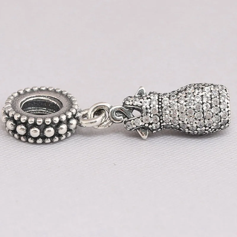 

100% 925 Sterling Silver Charm New Dazzling Dance Skirt Pendant Fit Pandora Women Bracelet & Necklace Diy Jewelry