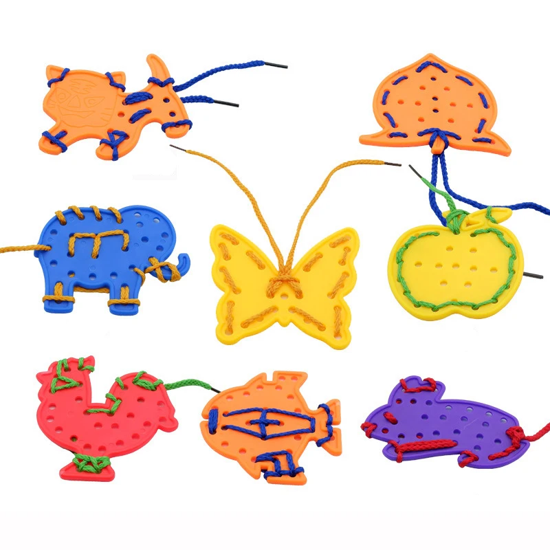 Доски Монтессори на шнуровке для детей 2/4/8 комплектов | Игрушки и хобби