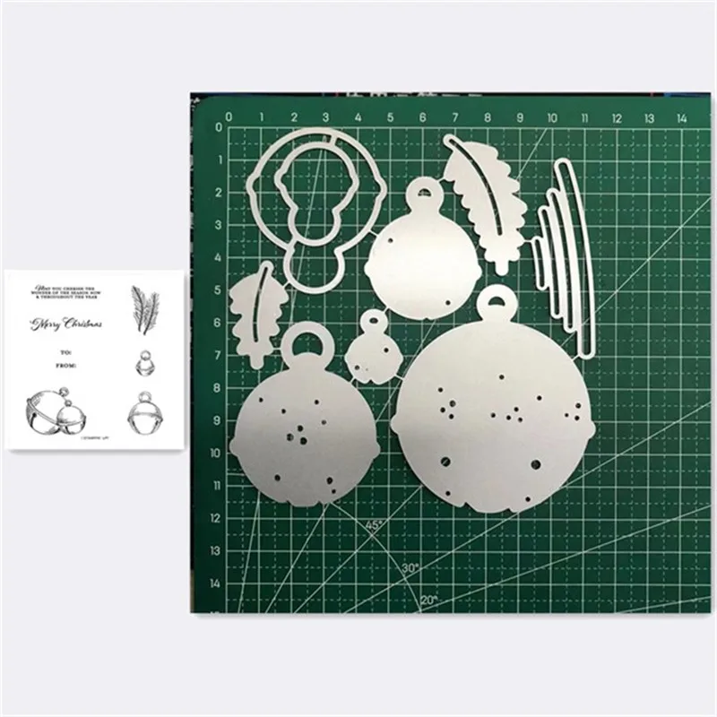 

Bells Metal Cutting Dies and Stamps Stencils For DIY Scrapbooking Photo Album Decor Die Cut Embossing Paper Card