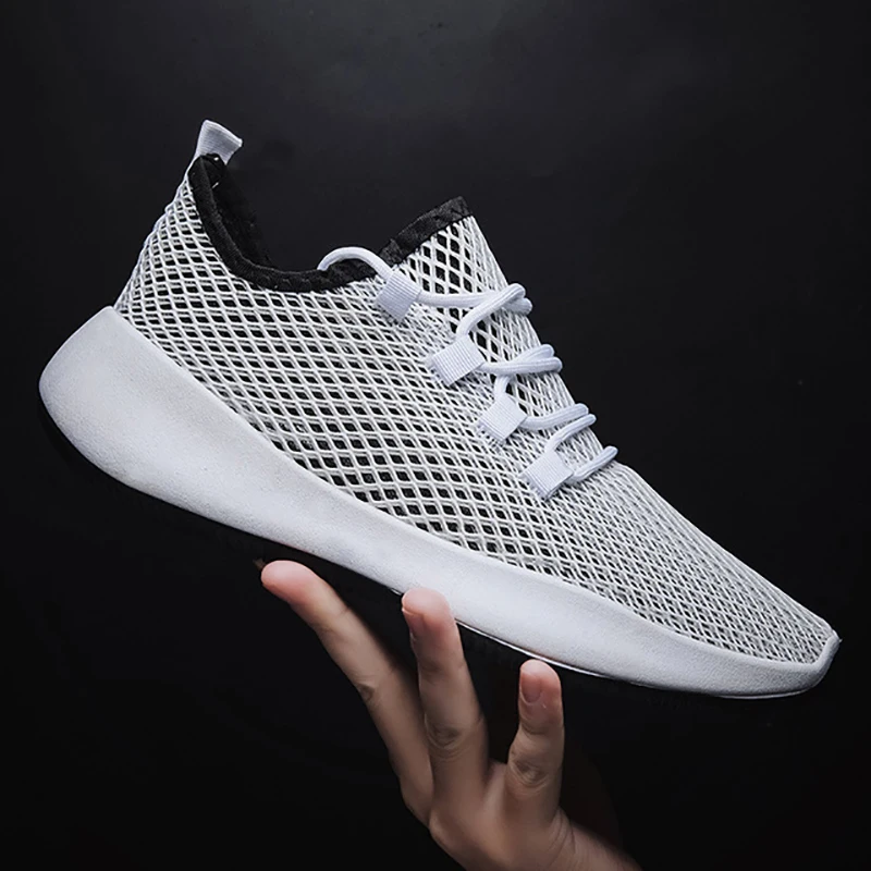 Женские сетчатые кроссовки с перфорацией размера плюс 36-44 модная