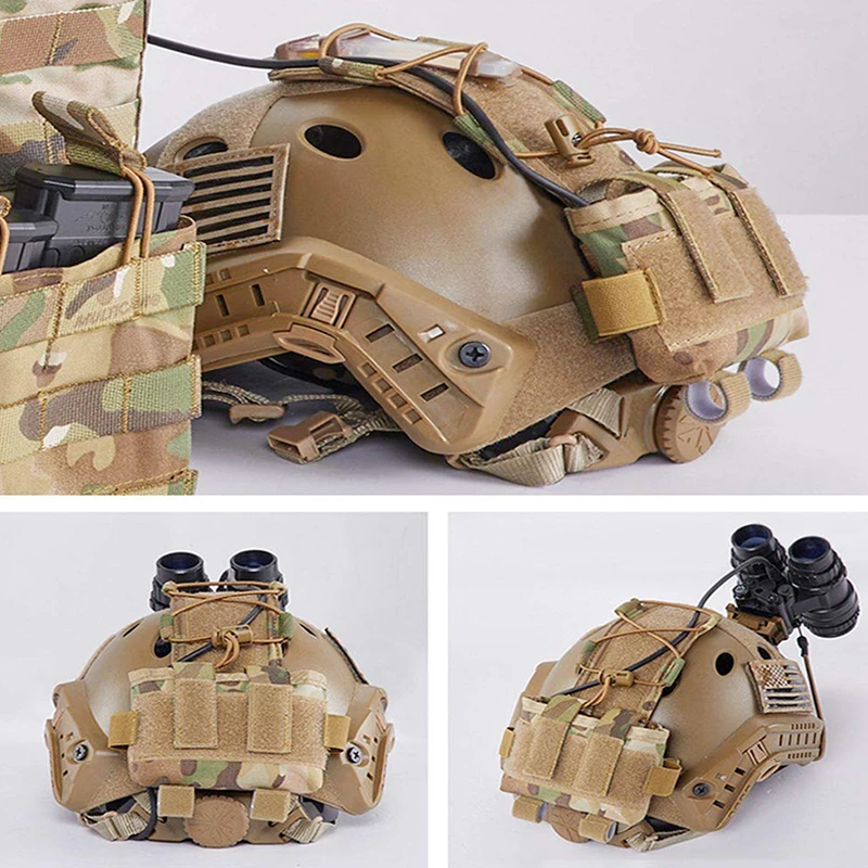 

Tactical Pouch MK2 Helmet Battery Pouch Case Military 600D Nylon Helmet Battery Bag for Shooting Hunting Camo Combat HT23-0011