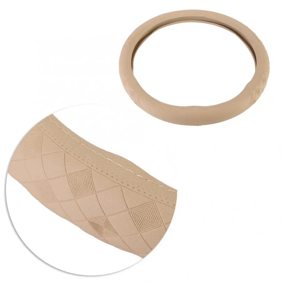 

Universal 15in Anti-Slip Steering Wheel PVC Cover Automotive Accessories for Car Truck SUV
