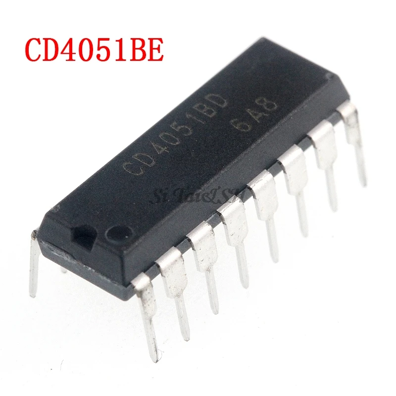 

10PCS CD4051BE DIP16 CD4051 DIP 4051BE DIP-16 new and original IC