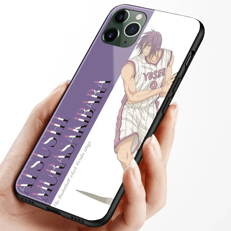 Силиконовый стеклянный чехол Kuroko без корзины для iPhone 6 6s 7 8 Plus X XR XS 11 Pro MAX |