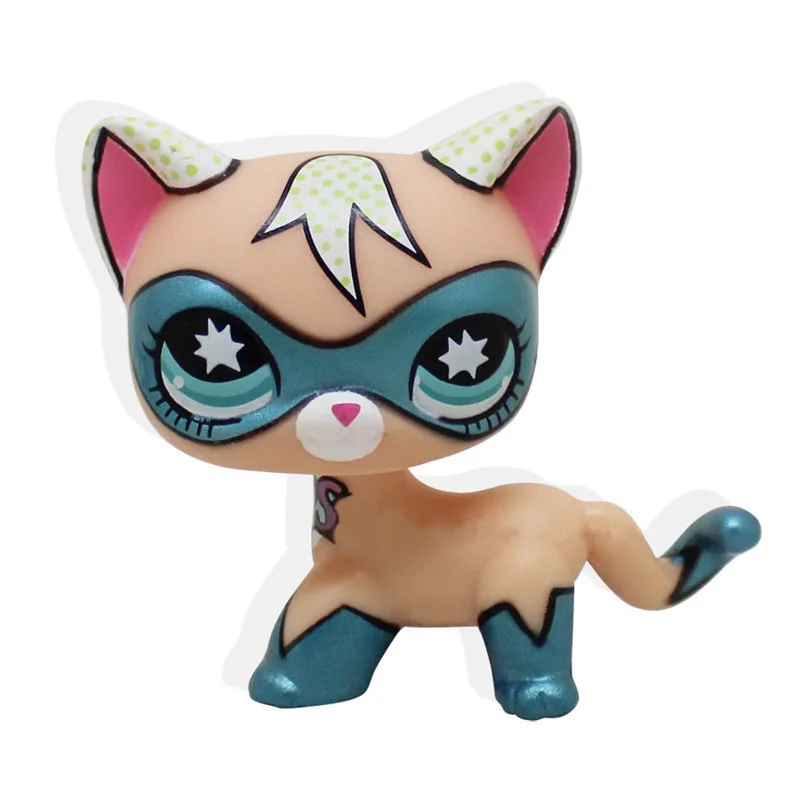 LPS зоомагазин игрушки куклы короткошерстная кошка коллекционная подставка