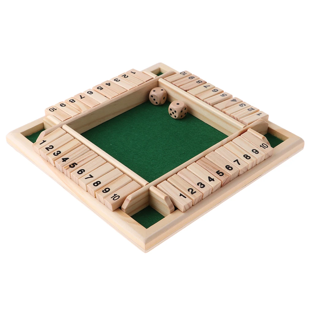 Настольная игра для напитков Shut the Box вечерние настольная VIP|Настольные игры| |