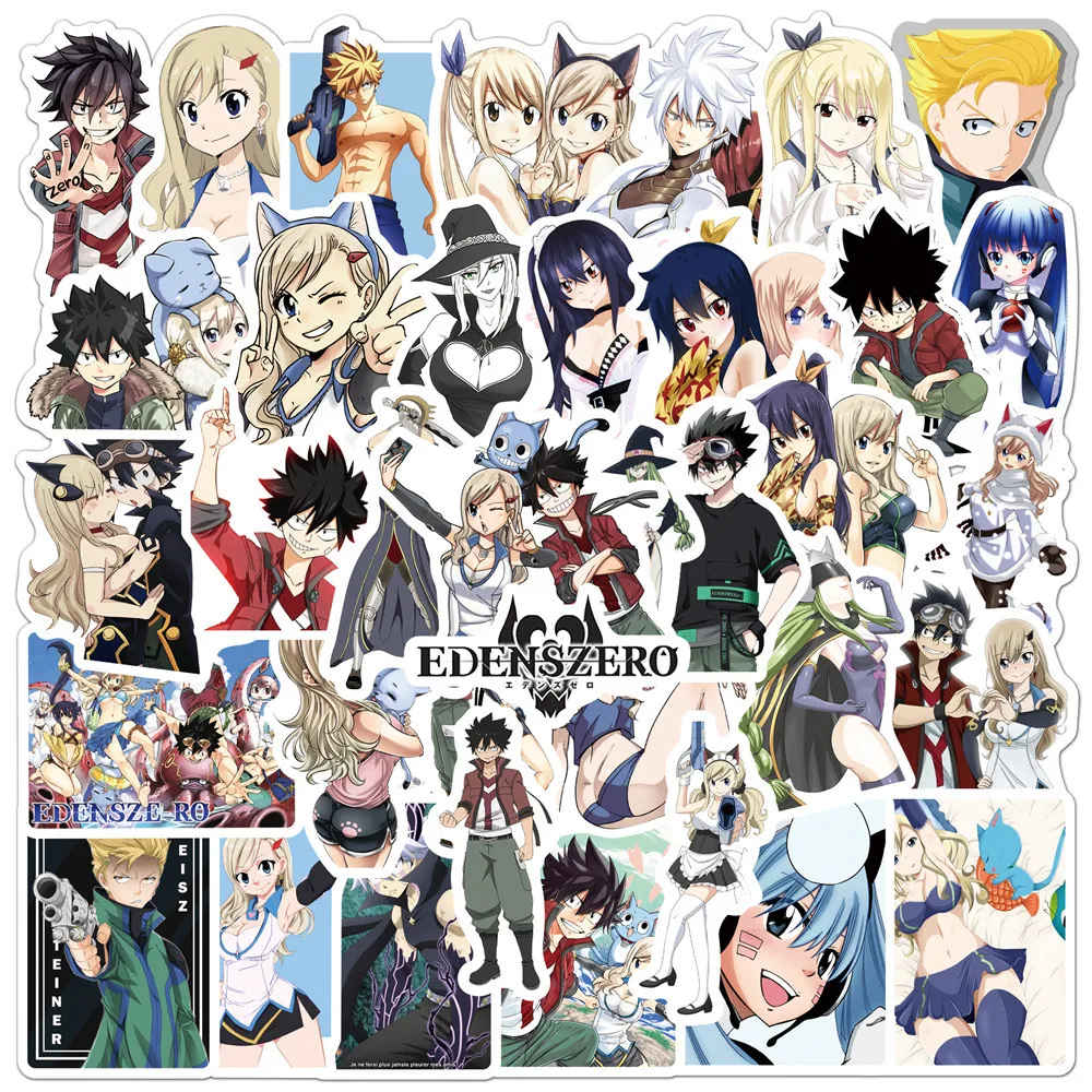 

10/30/50pcs EDENS ZERO Anime Stickers Laptop Guitar Motorcycle Luggage Skateboard Bicycle Waterproof Sticker Kids Toys Wholesale