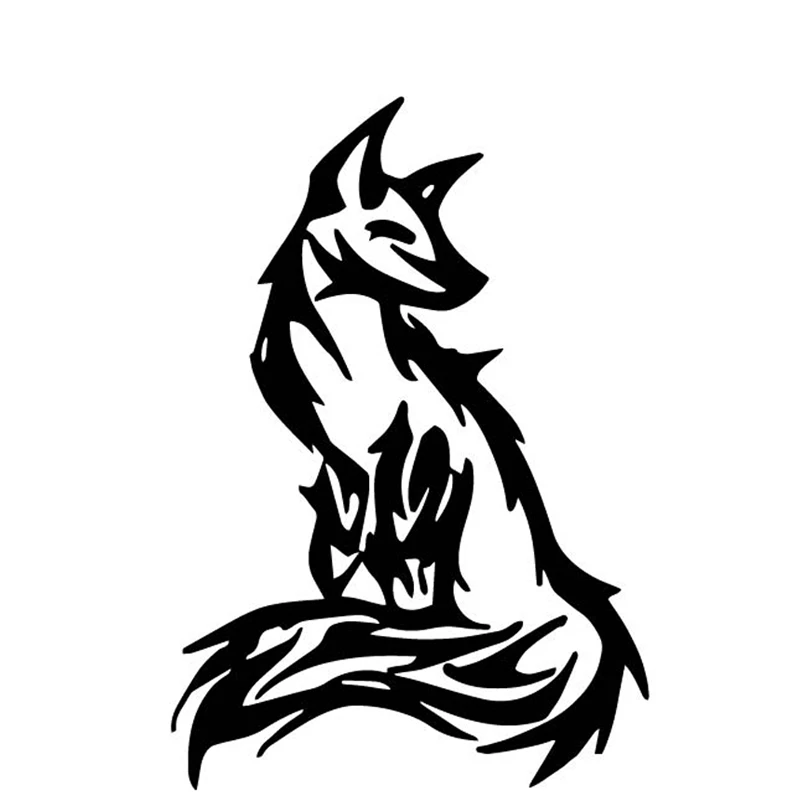 Декоративная Автомобильная наклейка DasDecal с лисой водонепроницаемая защитой от