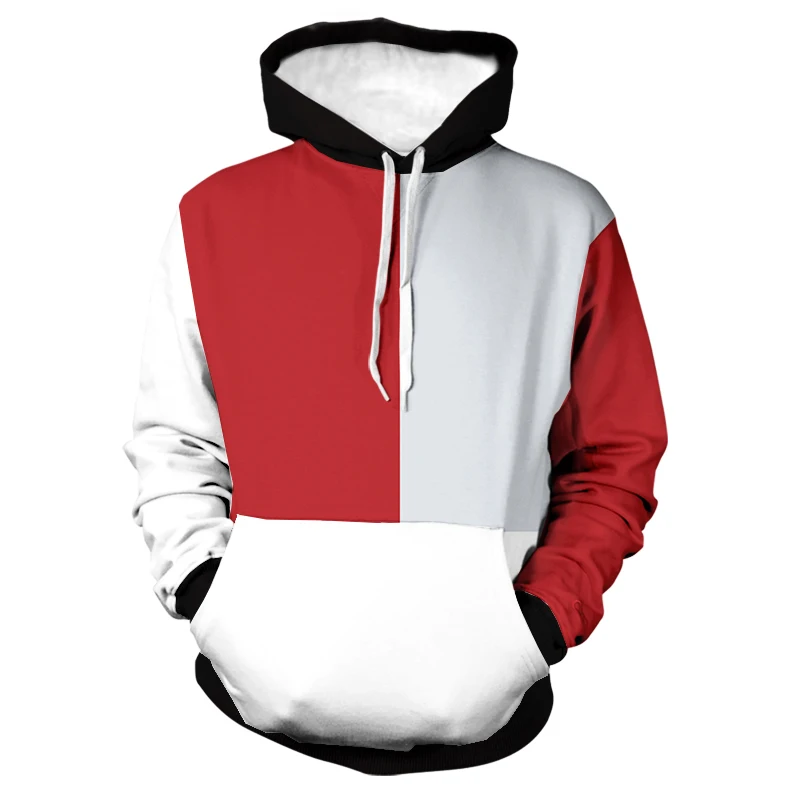 

Colorful Patchwork Street Hoodie Handsome Guy And Beauty Hooded Sweatshirt Fashion Casual Street Sweatshirt Youth Sportswear