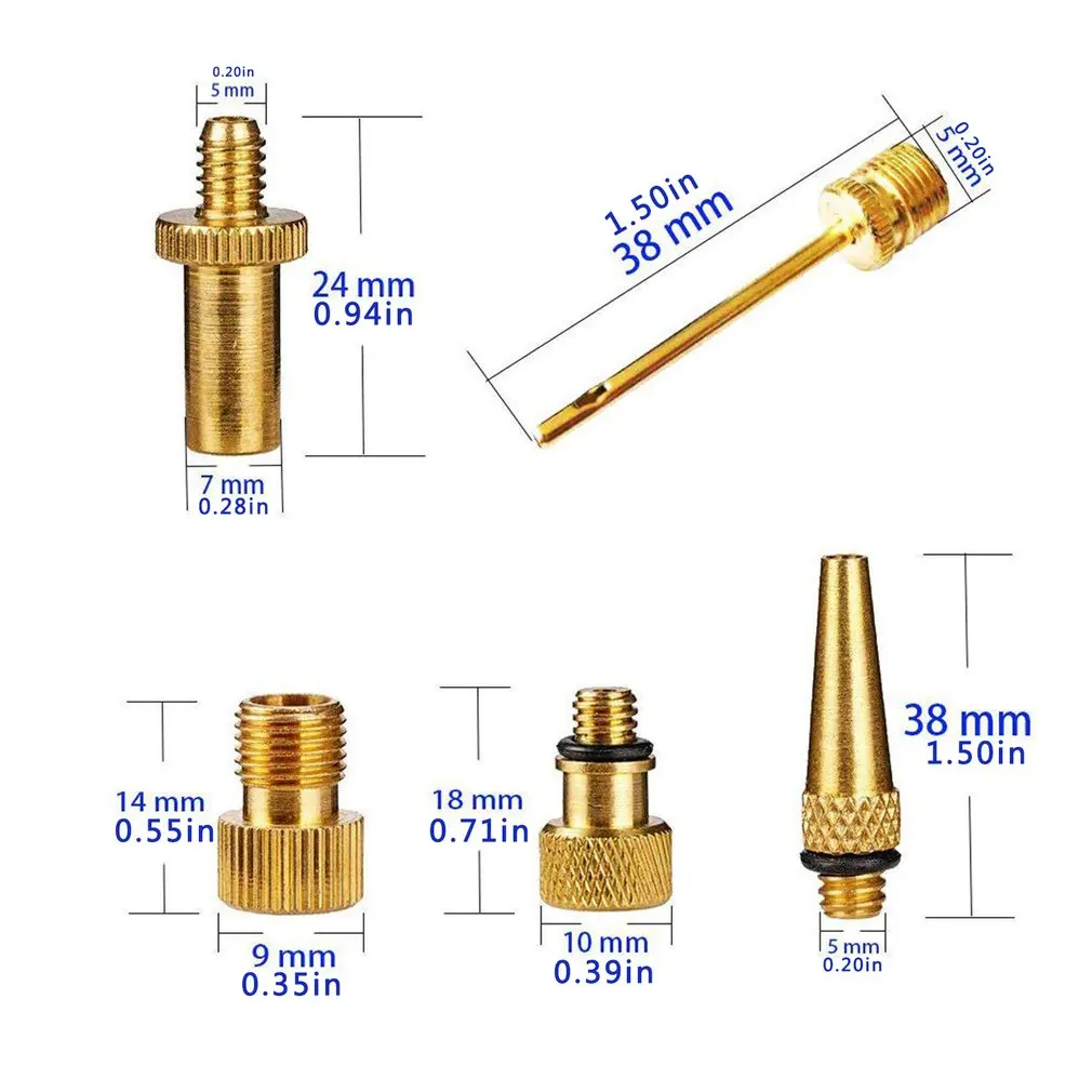 

10 Pcs Bicycle Valve SV AV DV Adapter Bicycle to Car Valve Adapter Sealing Ring Bike Pump Adapter Bicycle Tire Pump Adapter