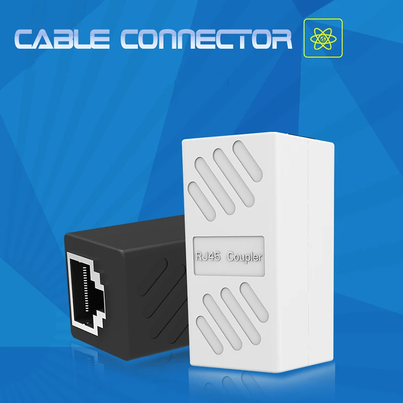 Удлинитель RJ45 Ethernet кабель конвертер Женский в женский сетевой разъем LAN адаптер Соединительный удлинитель конвертер муфта