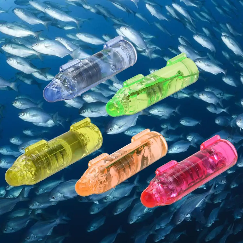 

1Pc Mini Fish Deep Drop Fishing Light Multi Color Underwater Fish Attracting Indicator Lure LED Fishing Flash Light Bait Lures