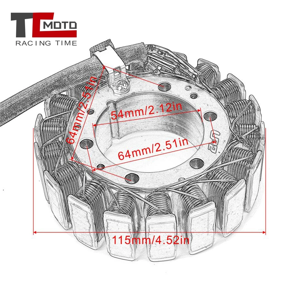 Катушка статора генератора для Honda GL500 GL650 Silverwing CX500 CX650 VT1100 Shadow ACE Suzuki SV1000S SV1000 GV1200
