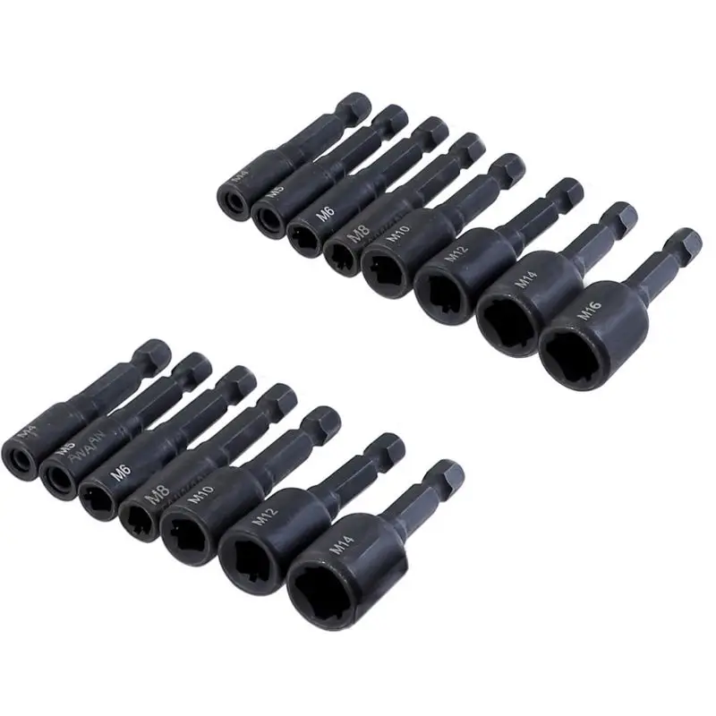 

M4-M16 Tap Socket Collet Wrench Set Machine Die Socket Adapter Hex Shank Square