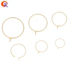 Сердечный дизайн 100 шт ювелирные аксессуарыСделай сам Изготовление ювелирных изделийПОДЛИННОЕ золотое покрытиесерьги фурнитураручная работасерьги-крючки