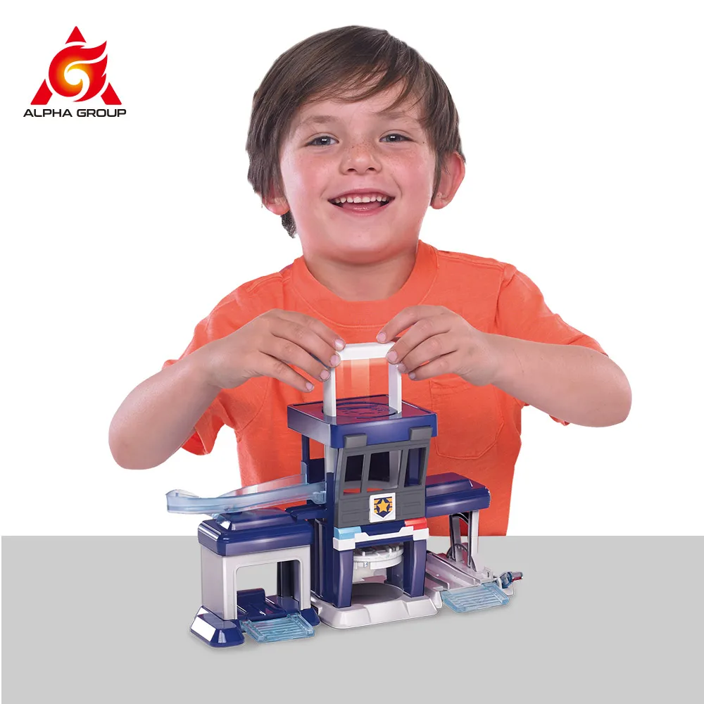 Миниатюрный детский игровой набор полицейский участок|Игровые фигурки и