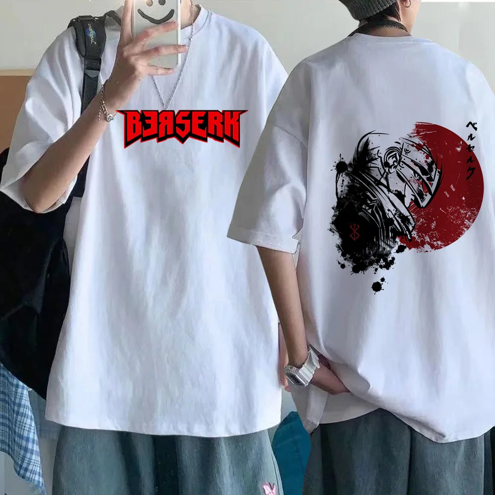 

Berserk Guts Fashion Print T Shirt Men Manga Swordsman Gatsu Sacrifice Zodd Anime T-shirt 90s Unisex Tshirt Hip Hop Top Tee Male