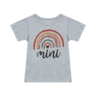 Летняя Радужная футболка Citgeett, Повседневный пуловер с коротким рукавом, топы, одинаковые наряды для семьи, одежда для родителей и детей