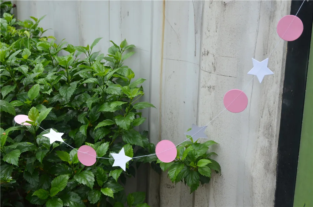 3 шт./партия звезда Круглый Круг гирлянда украшения занавес настенный поп диск