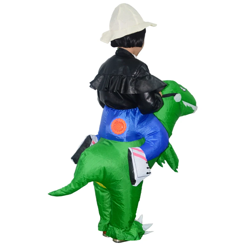 Надувной костюм динозавра животного талисман на Хэллоуин для женщин мужчин