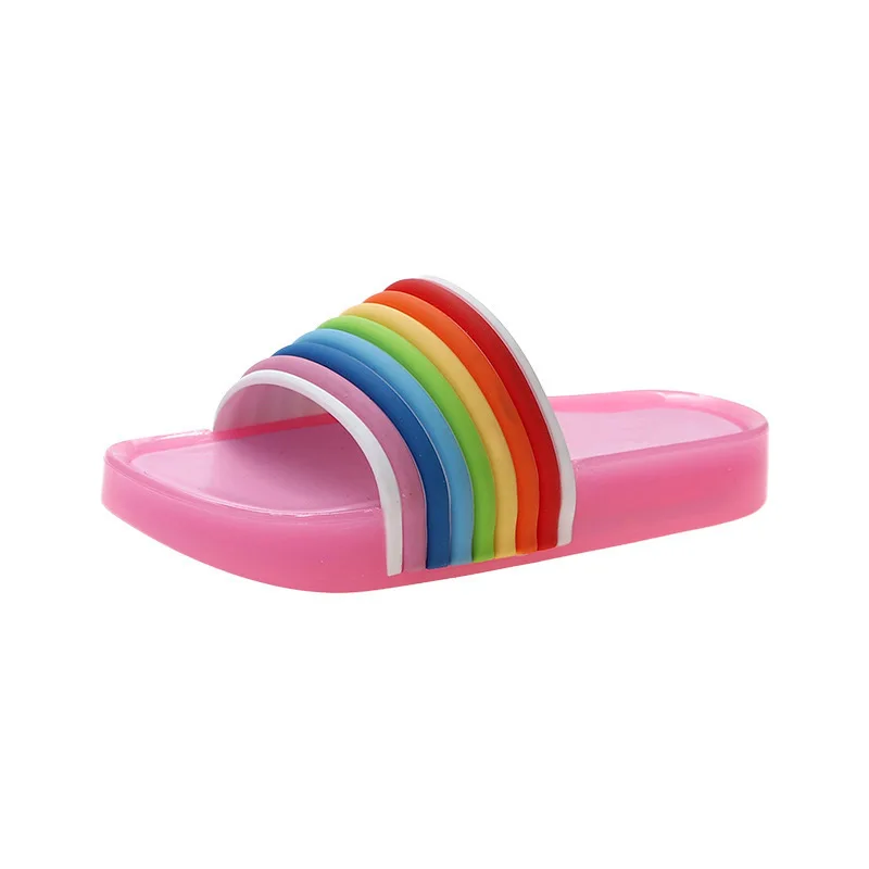 Сандалии-желе детские с мягкой подошвой летние флип-босоножки мигающими