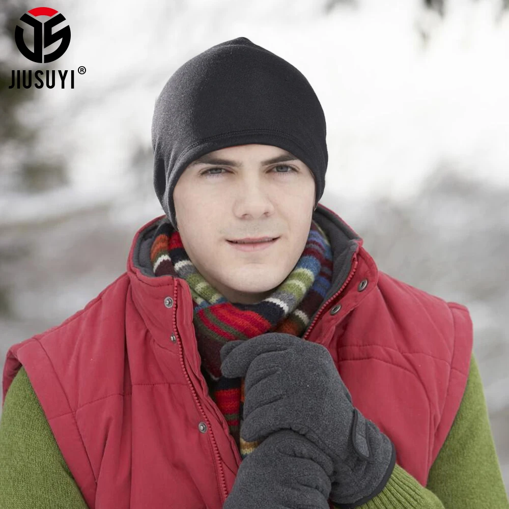 Холодную погоду флисовая вязаная шапочка Модная Повседневная зимняя теплая