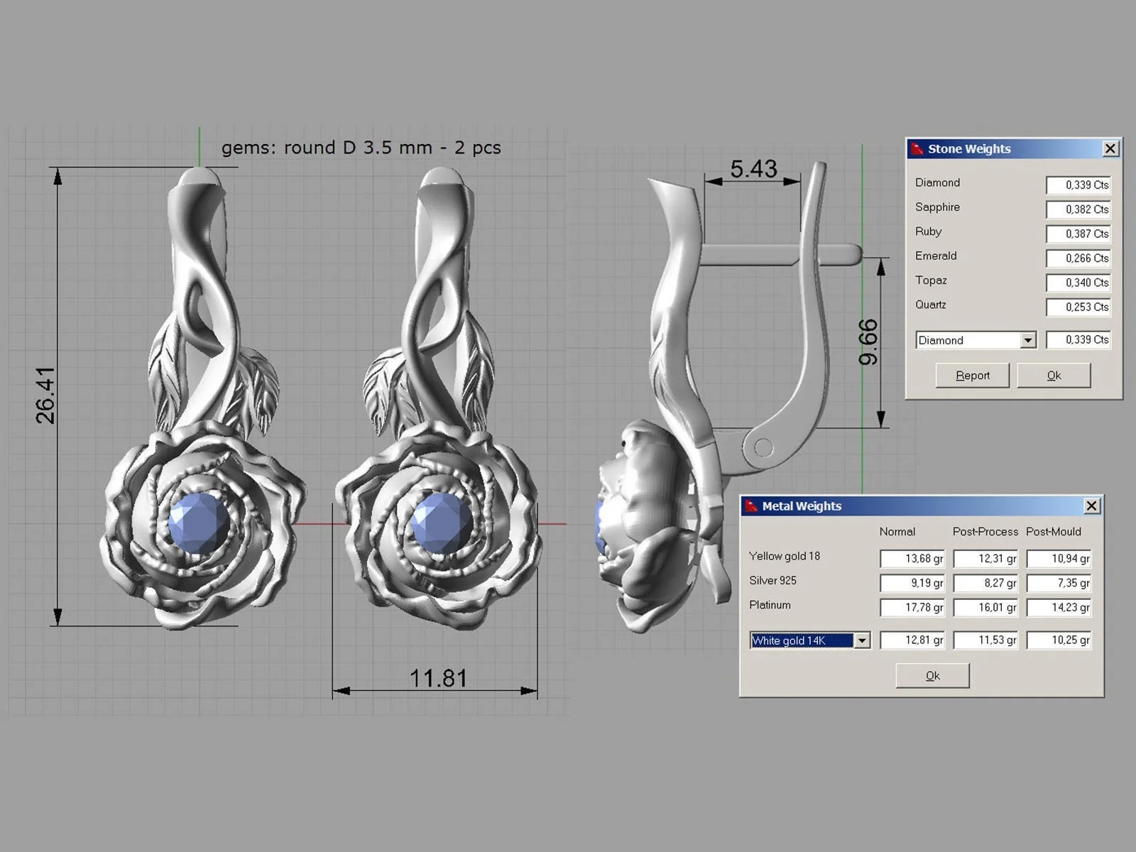 Женские серьги с 3D-принтом пиона серебро 925 пробы | Украшения и аксессуары