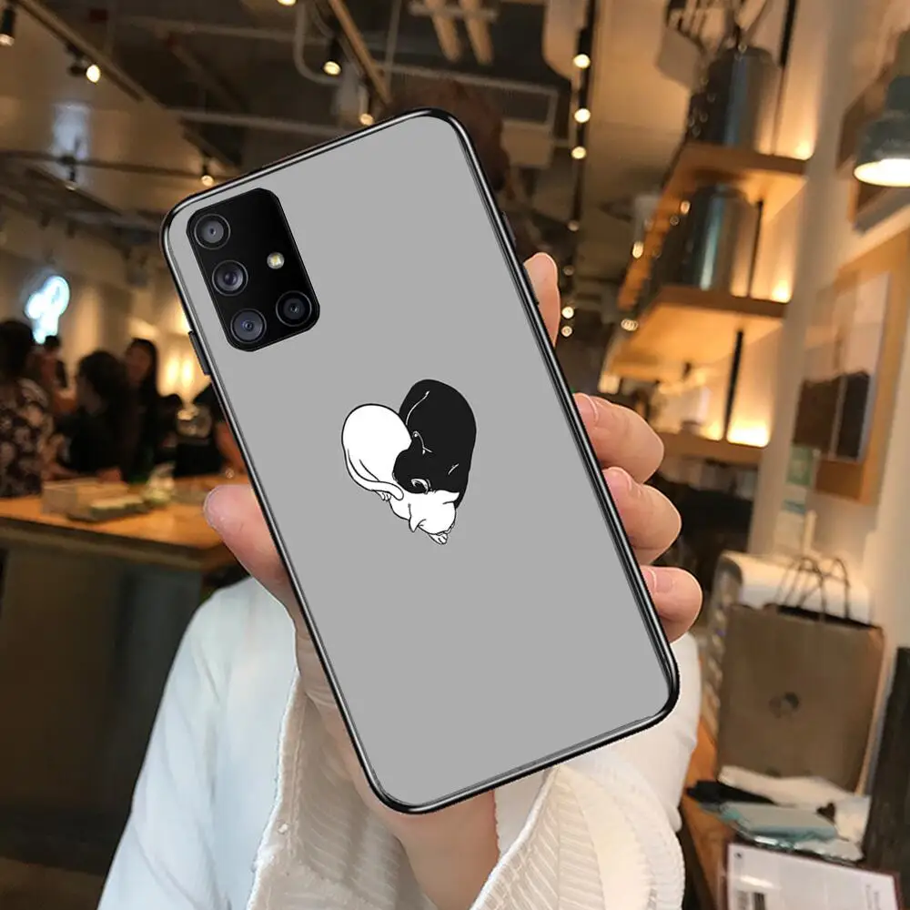

Fall resistant Phone Case Hull For Samsung Galaxy A50 A51 A20 A71 A70 A40 A30 A31 A80 E 5G S Black Shell Art Cell Cove funda