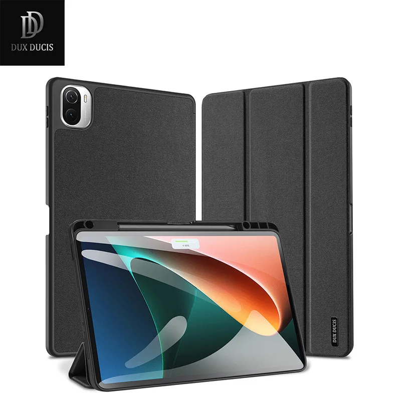 

Originele Dux Ducis Smooth Skin Touch Pu Leather Case For Xiaomi Mi Pad 5 Pro Zachte Siliconen Smart Flip Cover Voor