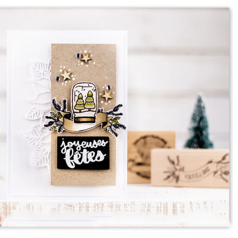 CH зимний чай силиконовые печать себя Скрапбукинг альбом листы декоративные