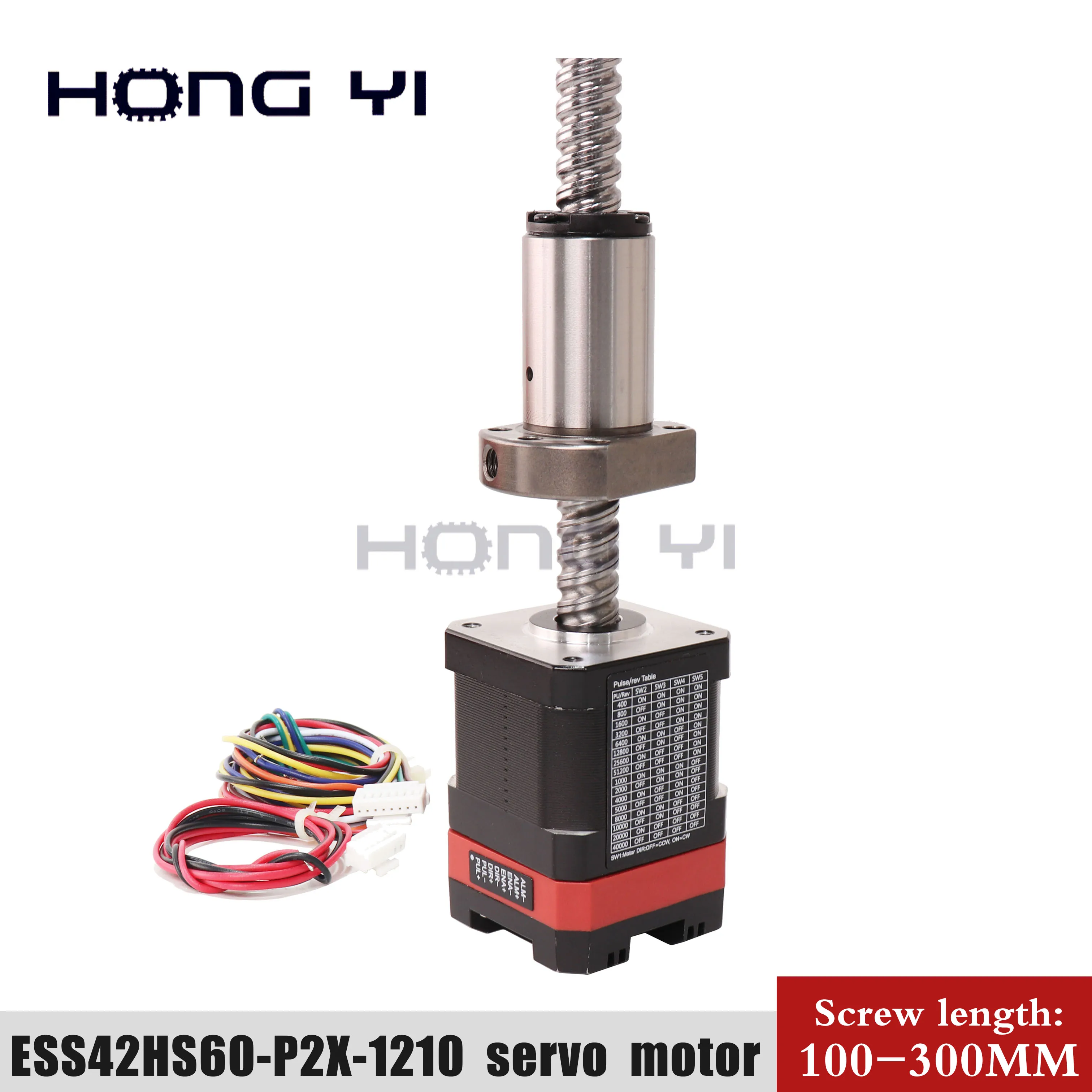 

1 closed-loop servo stepping motor 1.8A large torque 70N.cm 42HS60-P2X motor ball screw SFU1210 L200MM, for CNC 4- wire
